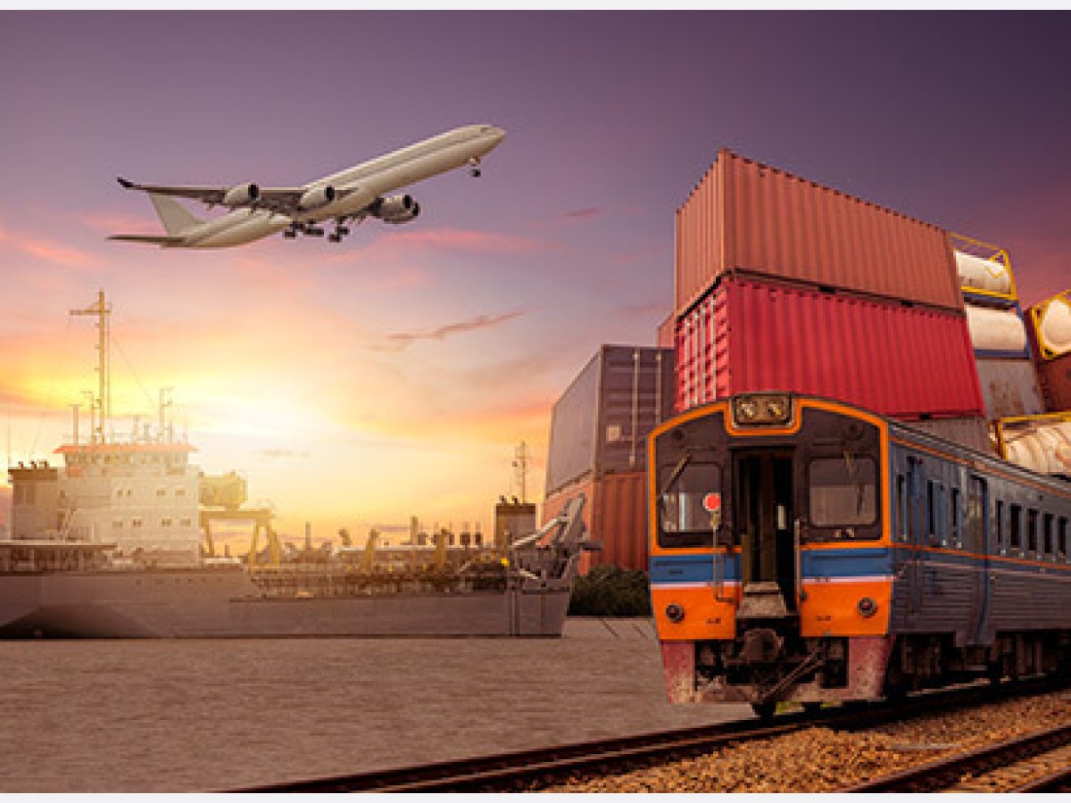 Global logistics hub — air, sea and road connected