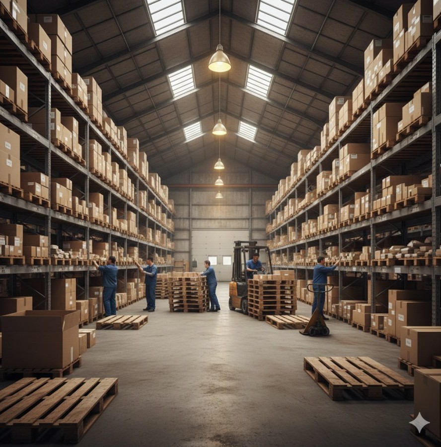 Warehouse and inventory management visual